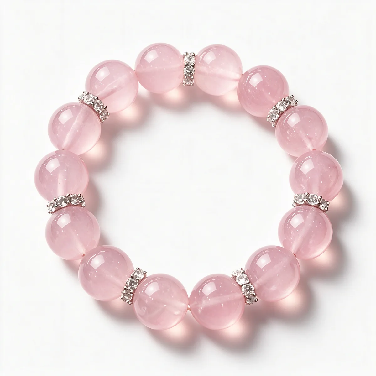 Lychee Rose Quartz Bracelet