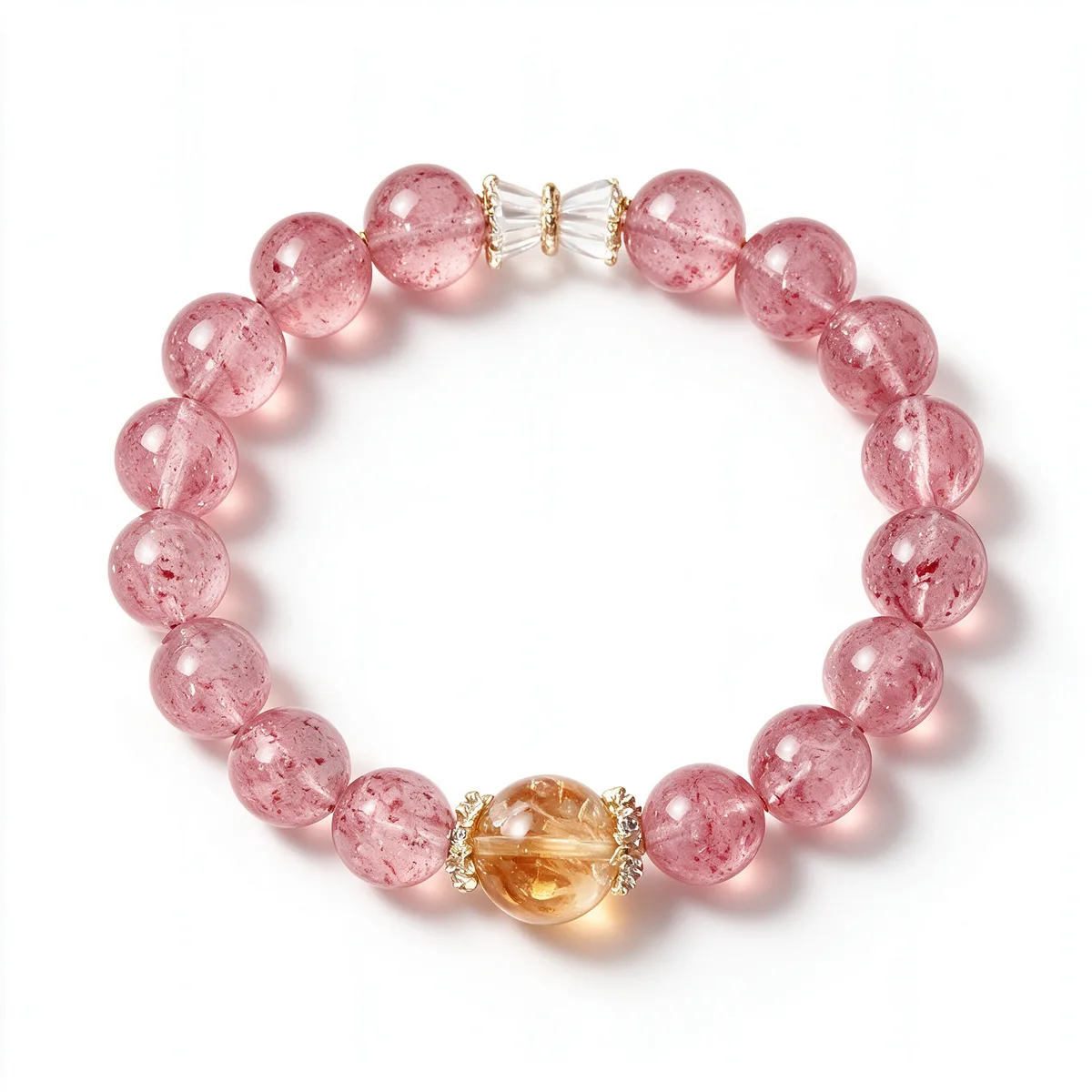 Strawberry Quartz Bracelet Classic