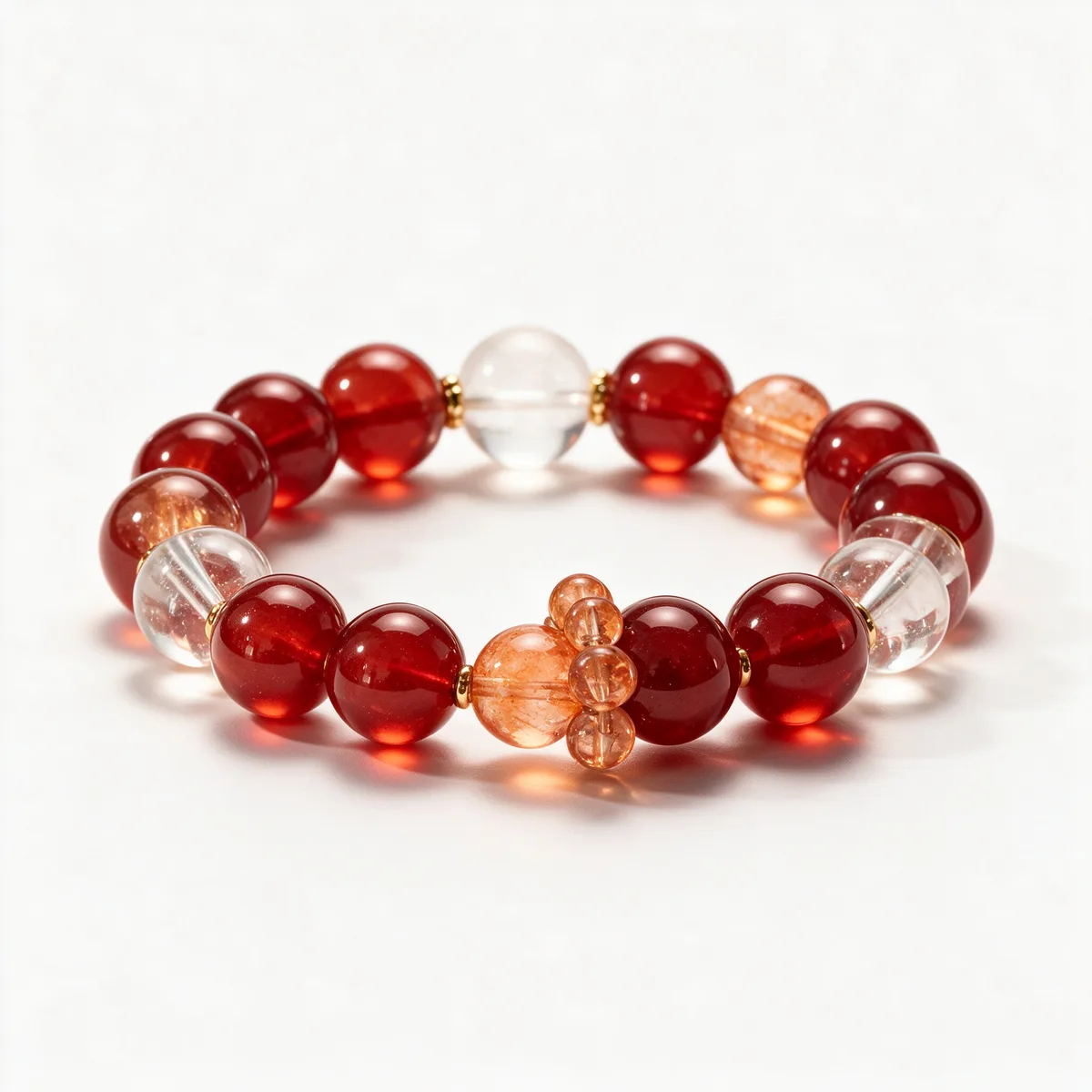 Dawn Blush Agate Bracelet 10mm