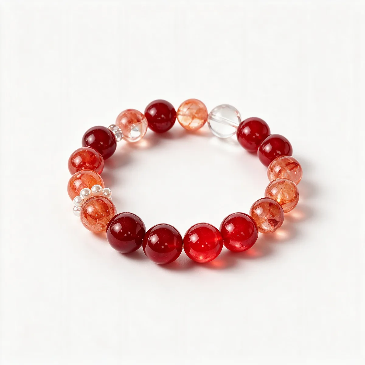 Red Beauty Agate Bracelet 10mm