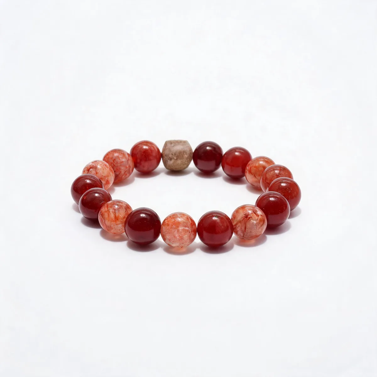 Red Fortune Red Agate Bracelet 12mm