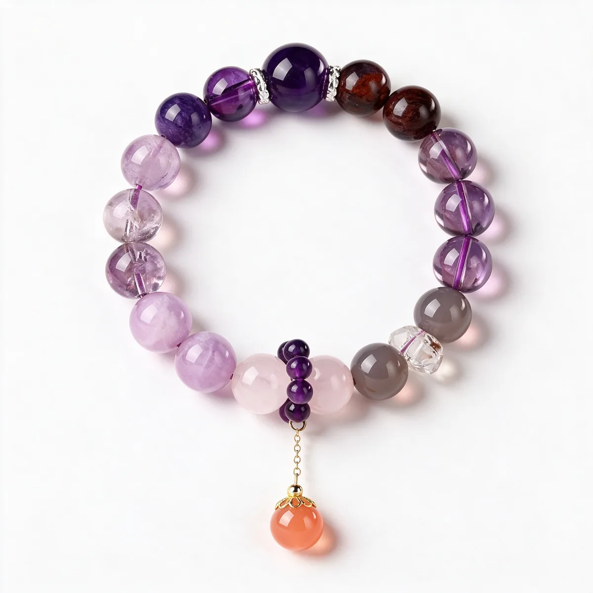 Amethyst Nine Purple Fire Bracelet