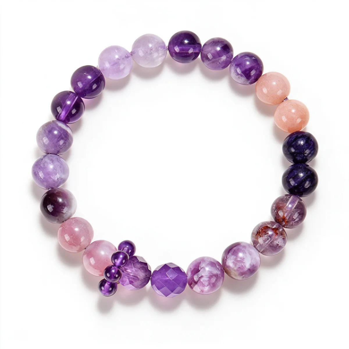 Purple Qi from the East Nine Purple Fire Bracelet